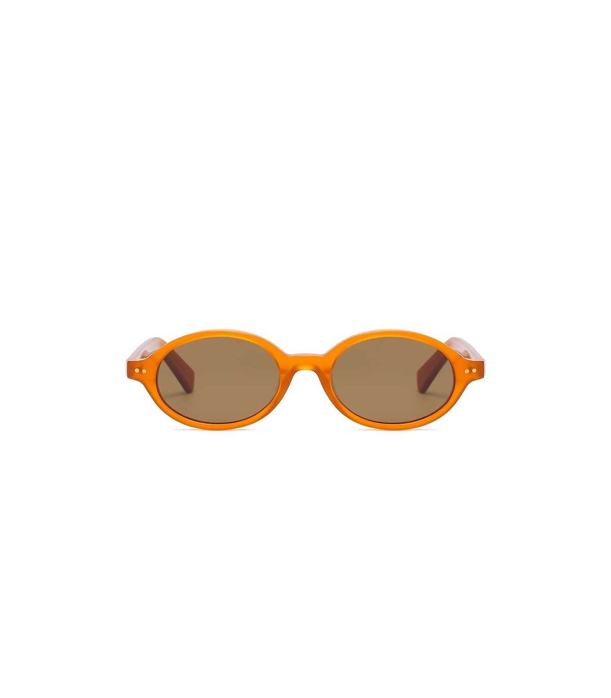 Ocean Gafas de Sol Polarizadas L,Espiguette Transparent Brown / Brown | montura ovalada translúcida