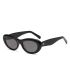 Gafas de sol polarizadas Ocean Sardinero con montura negro brillante y lentes ahumadas para deporte y uso diario.
