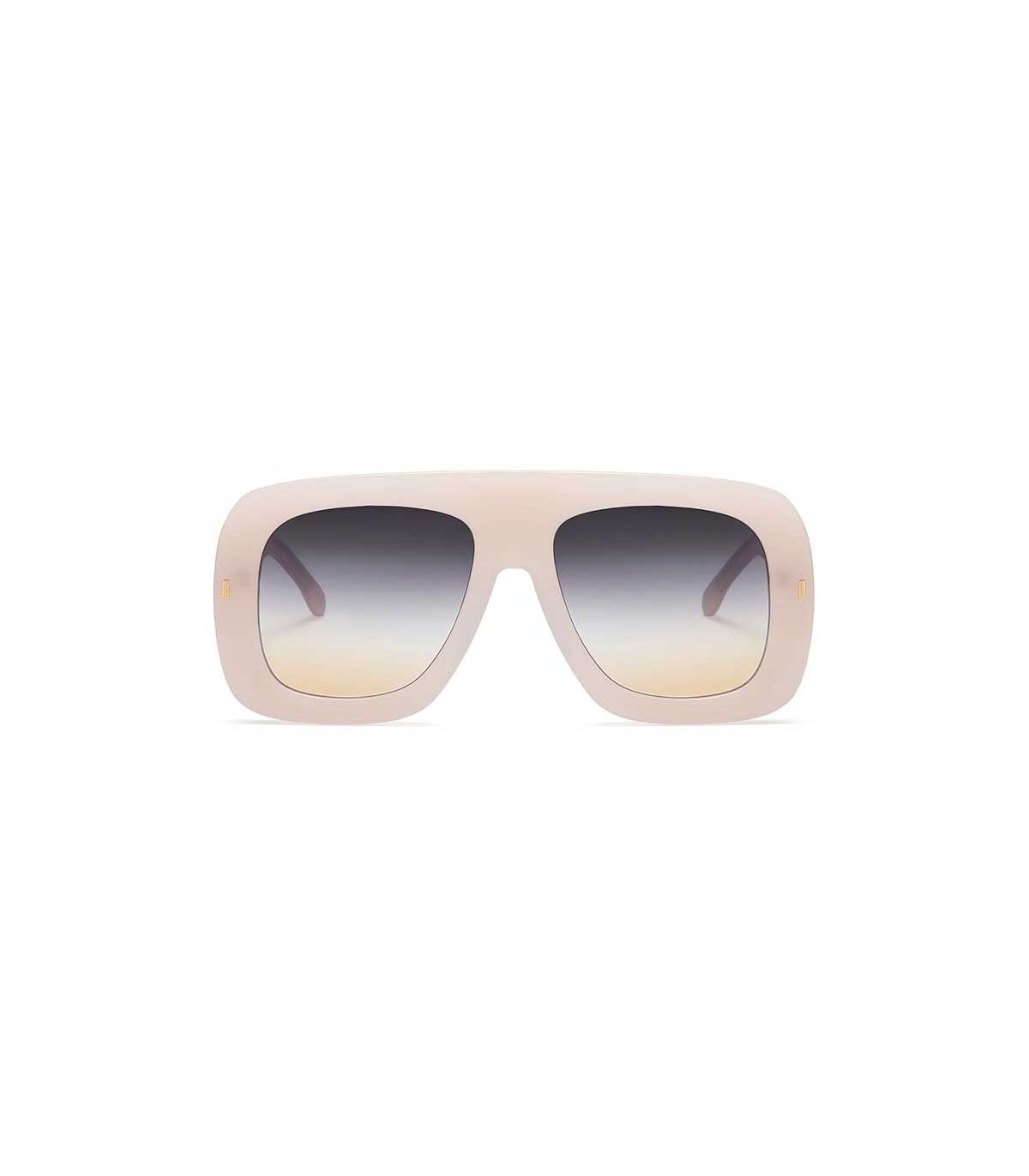 Ocean Gafas de Sol Polarizadas Calanque Transparent White / Gradiant | maxi cuadrada crema