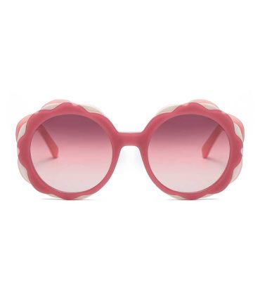 Ocean Gafas de Sol Polarizadas Deauville Transparent Pink / Gradiand Purple | silueta festoneada