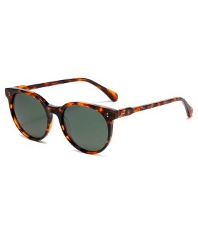 Gafas de sol polarizadas Ocean Classic 3 con montura marrón y lentes verdes para deporte y uso casual.