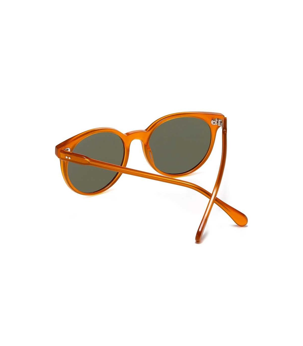 Ocean Gafas de Sol Polarizadas Classic 3 Transparent Honey / Green | Armazón miel