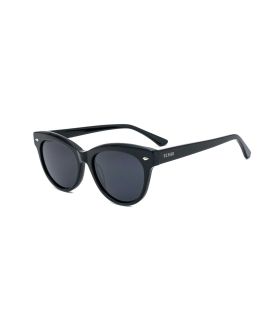 Gafas de sol polarizadas Ocean Navagia con montura negra y lentes oscuras de estilo deportivo y casual.