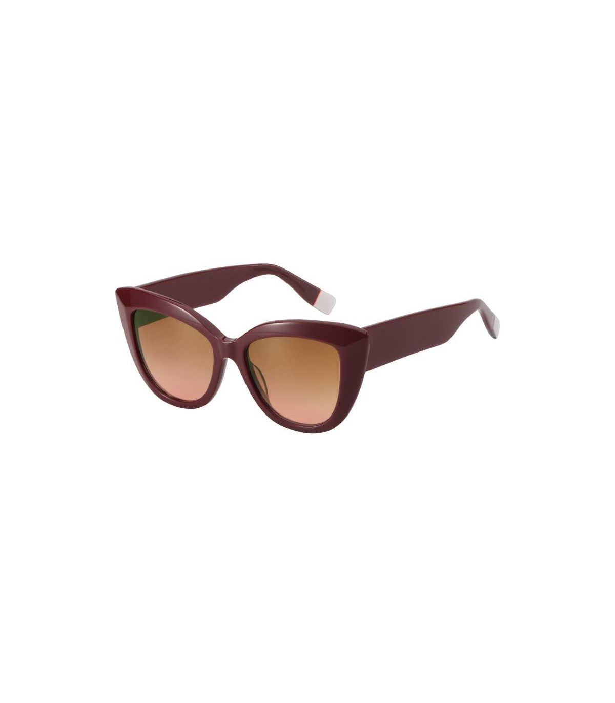 Gafas de sol polarizadas Ocean New Era 4 marrón claret para mujer de estilo deportivo.