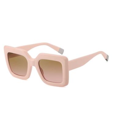 Gafas de sol polarizadas Ocean New Era 5 con montura beige y lentes marrones.
