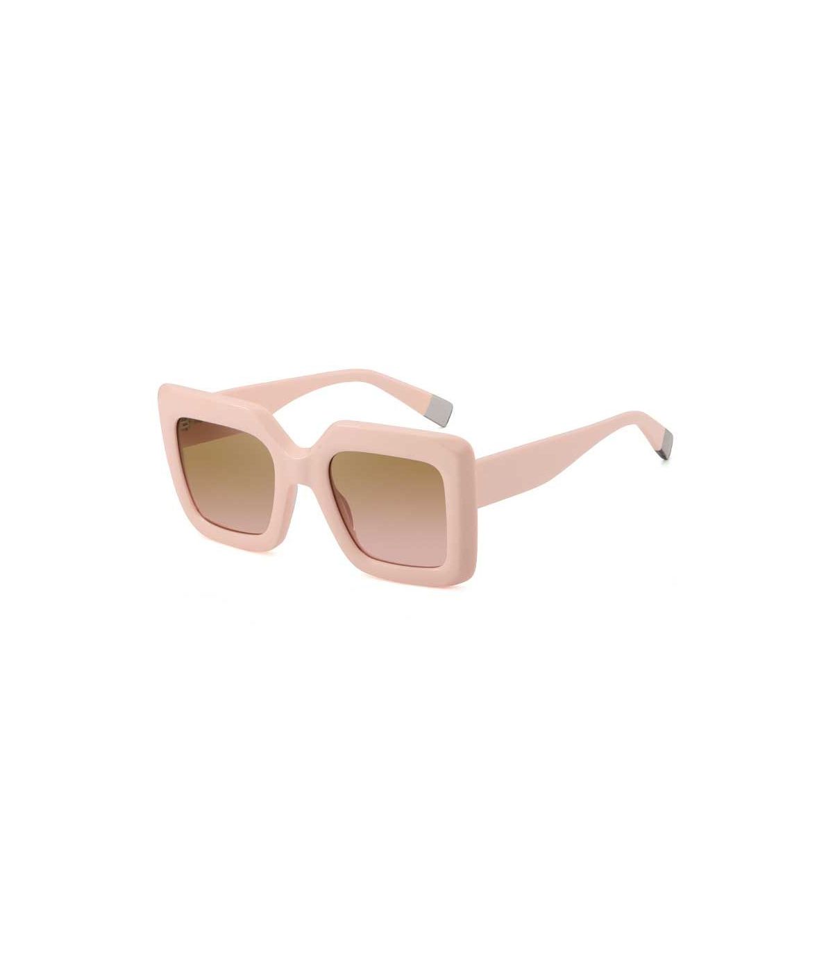 Gafas de sol polarizadas Ocean New Era 5 con montura beige y lentes marrones.