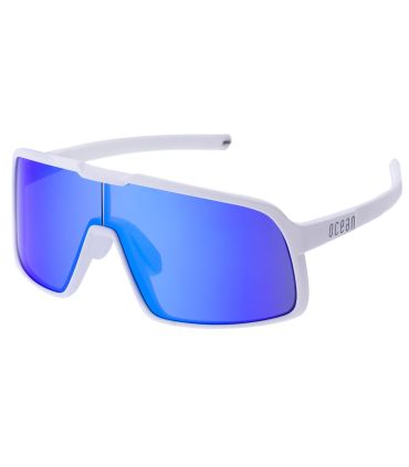 Ocean Gafas de Sol Polarizadas Leu White / Blue Revo | Correa ajustable