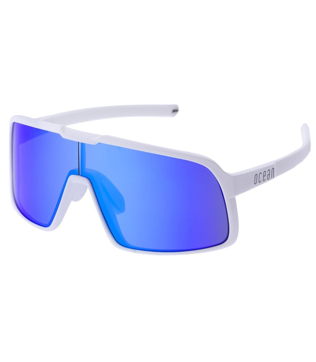 Ocean Gafas de Sol Polarizadas Leu White / Blue Revo | Correa ajustable