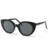 Ocean Gafas de Sol Polarizadas Greta Shiny Black / Smoke