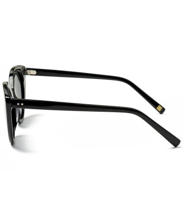 Ocean Gafas de Sol Polarizadas Greta Shiny Black / Smoke | Silueta cat-eye