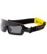 Gafas de sol de running Ocean Chamaleon Shinny Black con montura negra brillante y lentes polarizadas humo.
