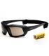 Gafas de sol polarizadas Ocean Paros Matte Black con lentes Smoke para running.