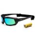 Gafas de sol polarizadas Ocean Paros Matte Black con lentes Blue Revo para running y deporte.