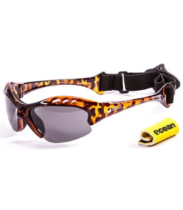 Gafas de sol polarizadas Ocean Mauricio con montura marrón unisex y lentes de alta definición.