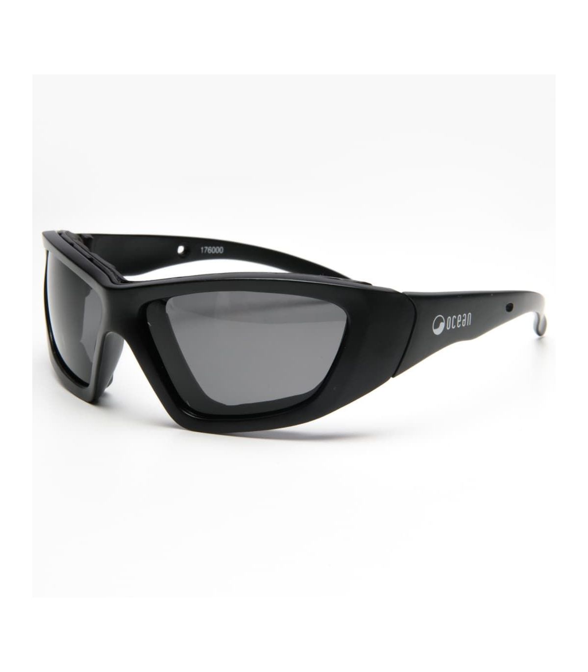 Ocean Gafas de Sol Polarizadas Biarritz Kids Matte Black / Smoke | protección infantil flexible