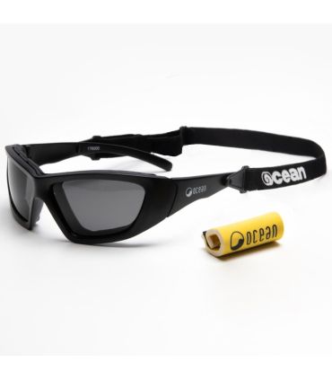 Ocean Gafas de Sol Polarizadas Biarritz Kids Matte Black / Smoke | protección infantil flexible