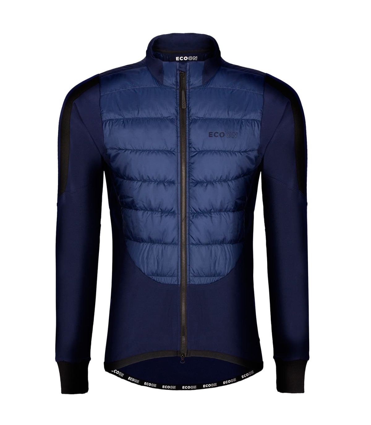 Chaqueta de ciclismo térmica y cortavientos Ecoon Clermont Ferrant Navy en color azul marino.