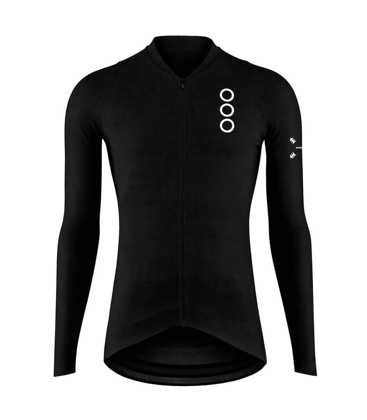 Camiseta técnica de ciclismo Ecoon Pro Bonneville Black de diseño ergonómico y aerodinámico.
