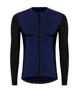 Camiseta de ciclismo para hombre Ecoon Bonneville Navy en color azul marino de alto rendimiento.