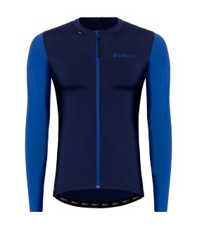 Camiseta técnica de ciclismo Ecoon Bonneville Blue para hombre, transpirable y ligera.