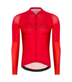 Camiseta técnica de ciclismo roja Ecoon Tourmalet Red para hombre con ajuste aerodinámico.