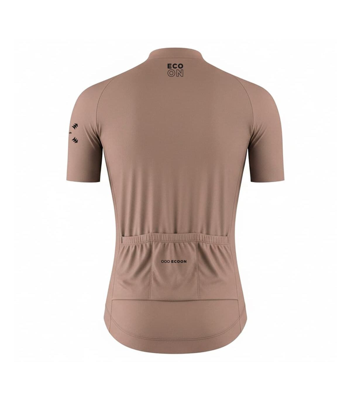 Ecoon Camiseta Manga Corta Ciclismo Pro Domancy Sand | Cremallera completa
