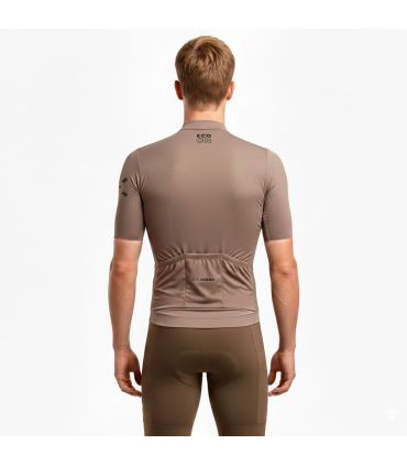 Ecoon Camiseta Manga Corta Ciclismo Pro Domancy Sand | Cremallera completa