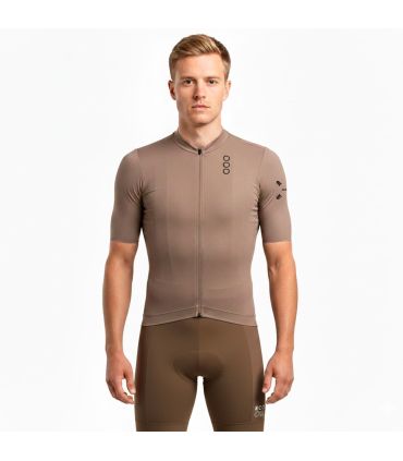 Ecoon Camiseta Manga Corta Ciclismo Pro Domancy Sand | Cremallera completa