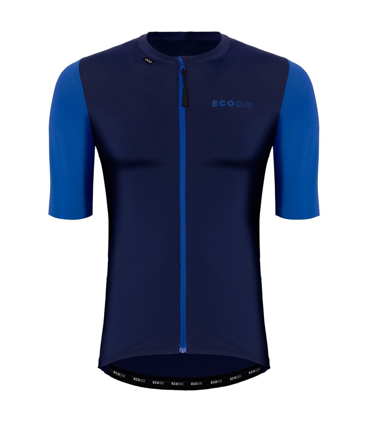 Camiseta técnica de ciclismo de manga corta Ecoon Domancy Blue en color azul con ajuste ergonómico.