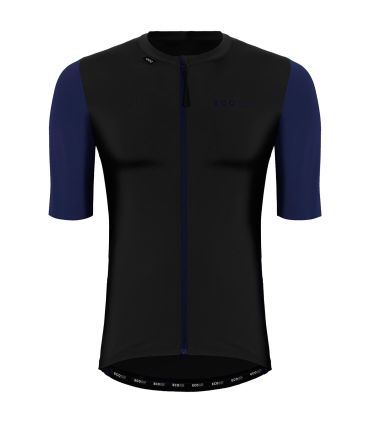 Camiseta técnica de ciclismo de manga corta Ecoon Domancy en color negro.