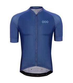 Camiseta técnica de ciclismo Ecoon Galibier Blue de manga corta, transpirable y de ajuste ergonómico.