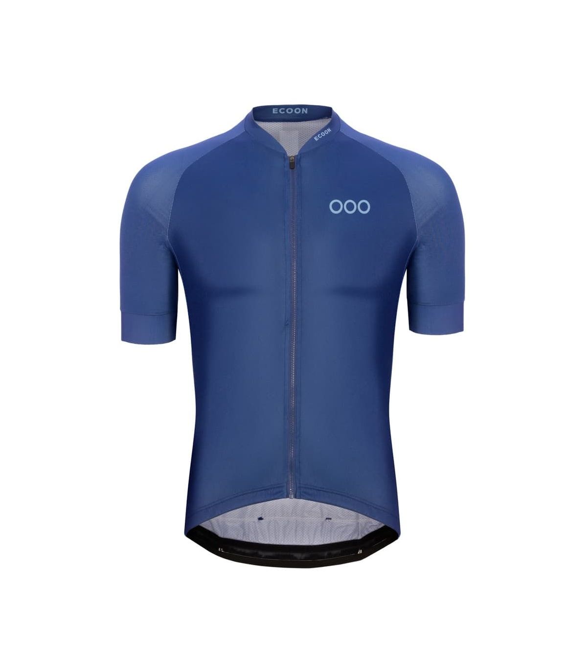Camiseta técnica de ciclismo Ecoon Galibier Blue de manga corta, transpirable y de ajuste ergonómico.