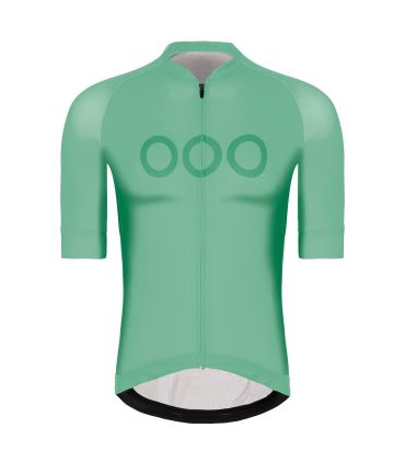 Camiseta técnica de ciclismo de manga corta Ecoon Galibier en color turquesa