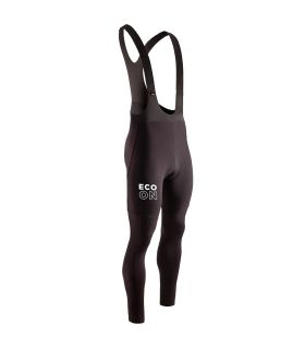 Culote largo térmico de ciclismo para hombre Ecoon Passy 2 Black en color negro.