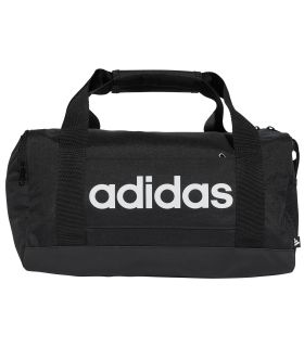 Bolsa de deporte pequeña Adidas Linear XS negra para entrenamiento y running.