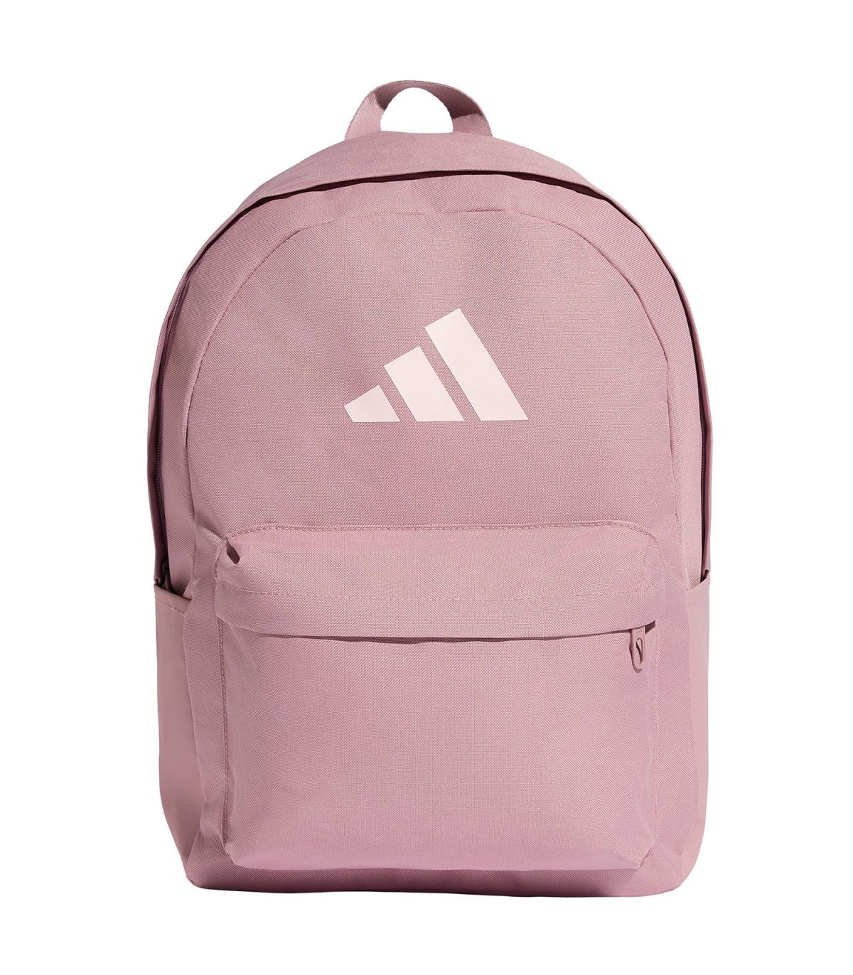 Mochila deportiva Adidas Classic 3 Bar Logo rosa para running y entrenamiento diario.