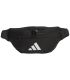 Riñonera deportiva Adidas Ess Waist Bag en color negro con correa ajustable para running y gimnasio.