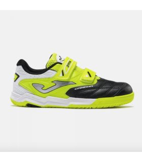 Joma Zapatillas Cancha Jr 2601 Negro | Velcro y suela flúor