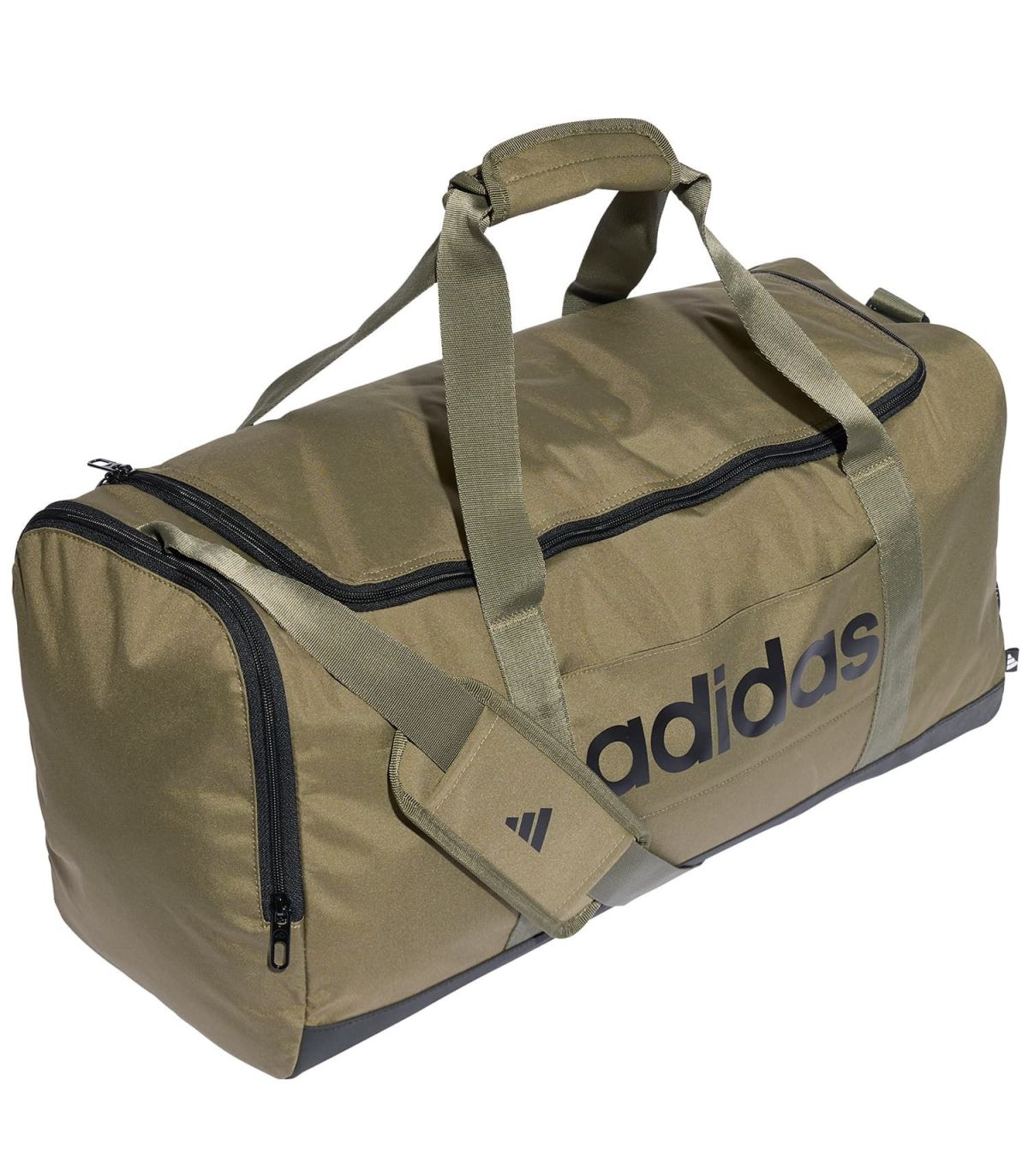 Adidas Bolsa de Deporte Mediana Linear Kaki | red de malla