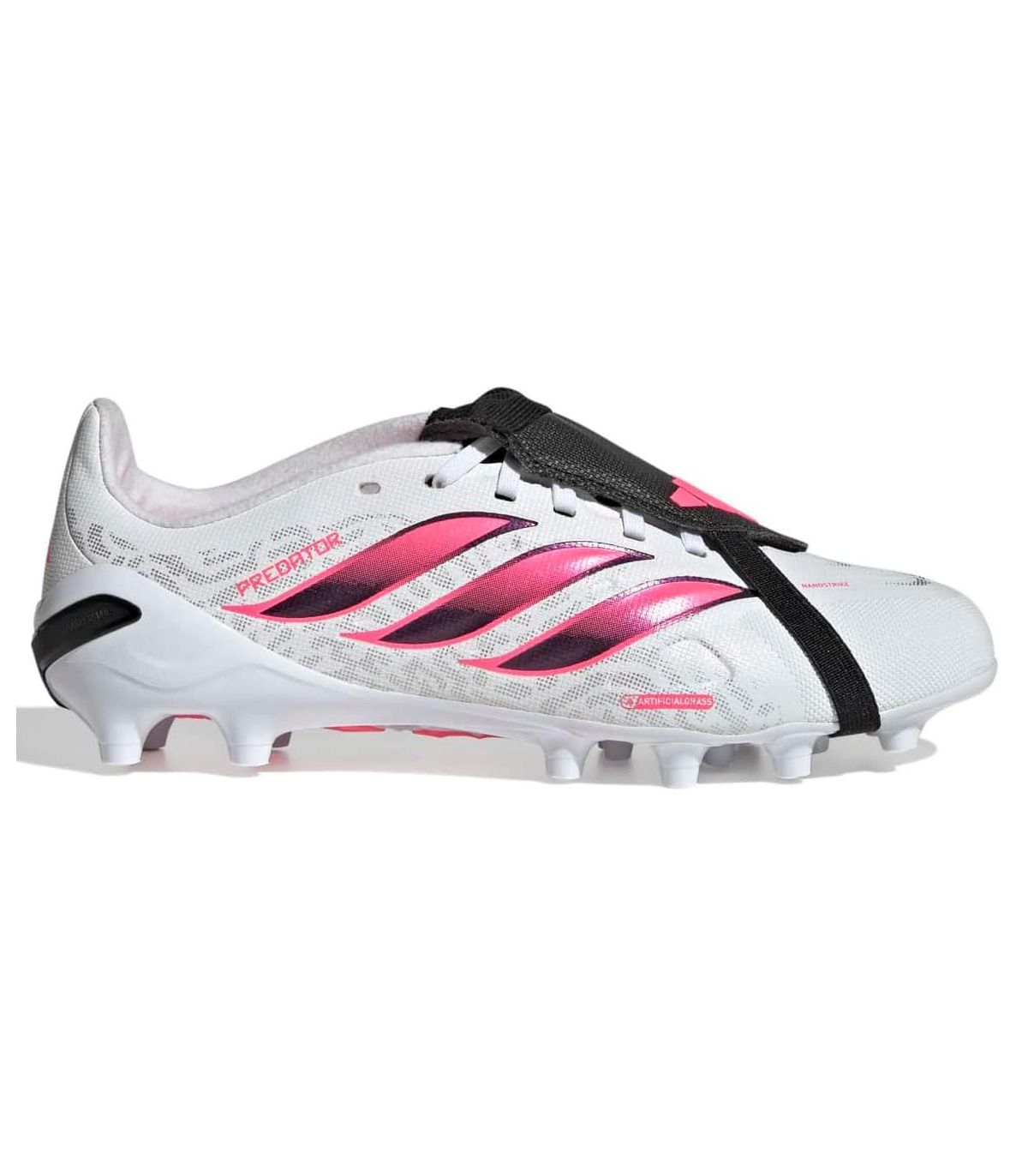 Botas de fútbol junior Adidas Predator League FT AG blancas para césped artificial