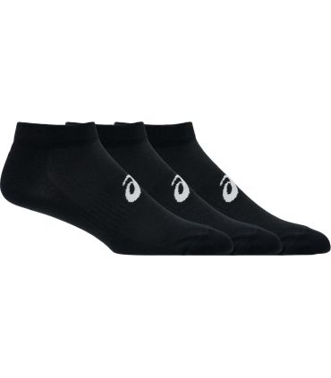 Pack de 3 calcetines tobilleros Asics negros deportivos y transpirables para entrenamiento