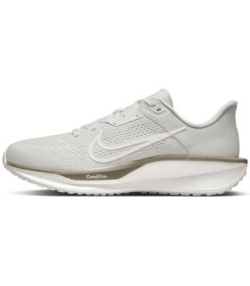 Zapatillas de running para hombre Nike Quest 6 Road color beige con malla transpirable