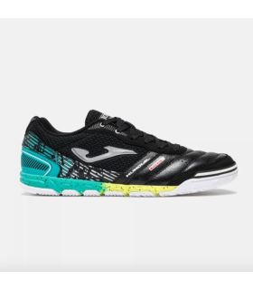 Zapatillas de fútbol sala Joma Mundial en piel color negro con suela indoor