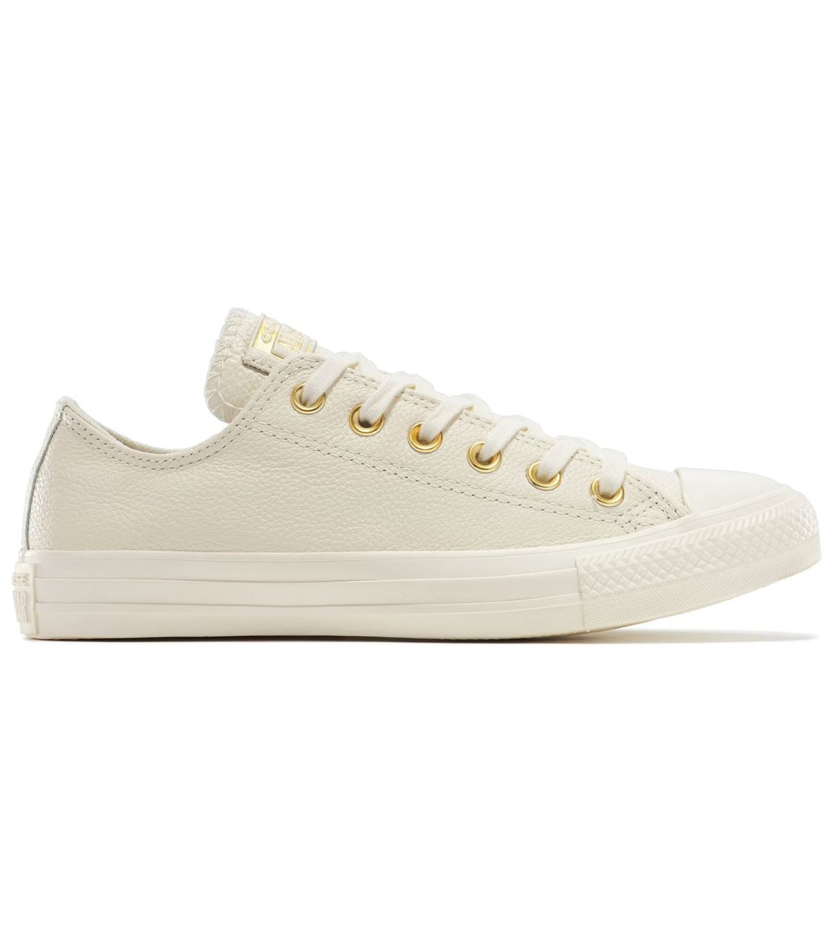 Zapatillas Converse Chuck Taylor All Star Mono Leather de piel beige para mujer