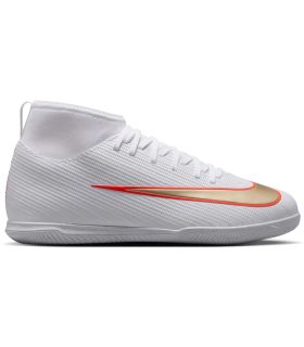 Zapatillas de fútbol sala Nike Jr Superfly 11 Club IC blancas para pista interior