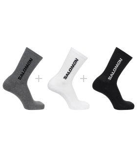 Pack de 3 pares de calcetines técnicos Salomon Everyday Crew caña media multicolor