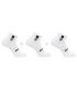 Pack de 3 calcetines tobilleros Salomon Everyday unisex en color blanco