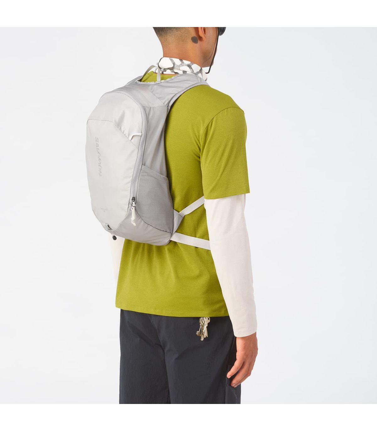 Salomon Mochila Trailblazer 10 Gris | sistema hidratación