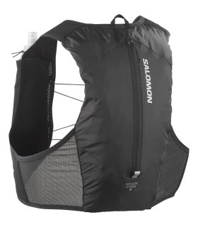 Mochila chaleco de hidratación Salomon Hydra Access 4 con bidón flexible para running