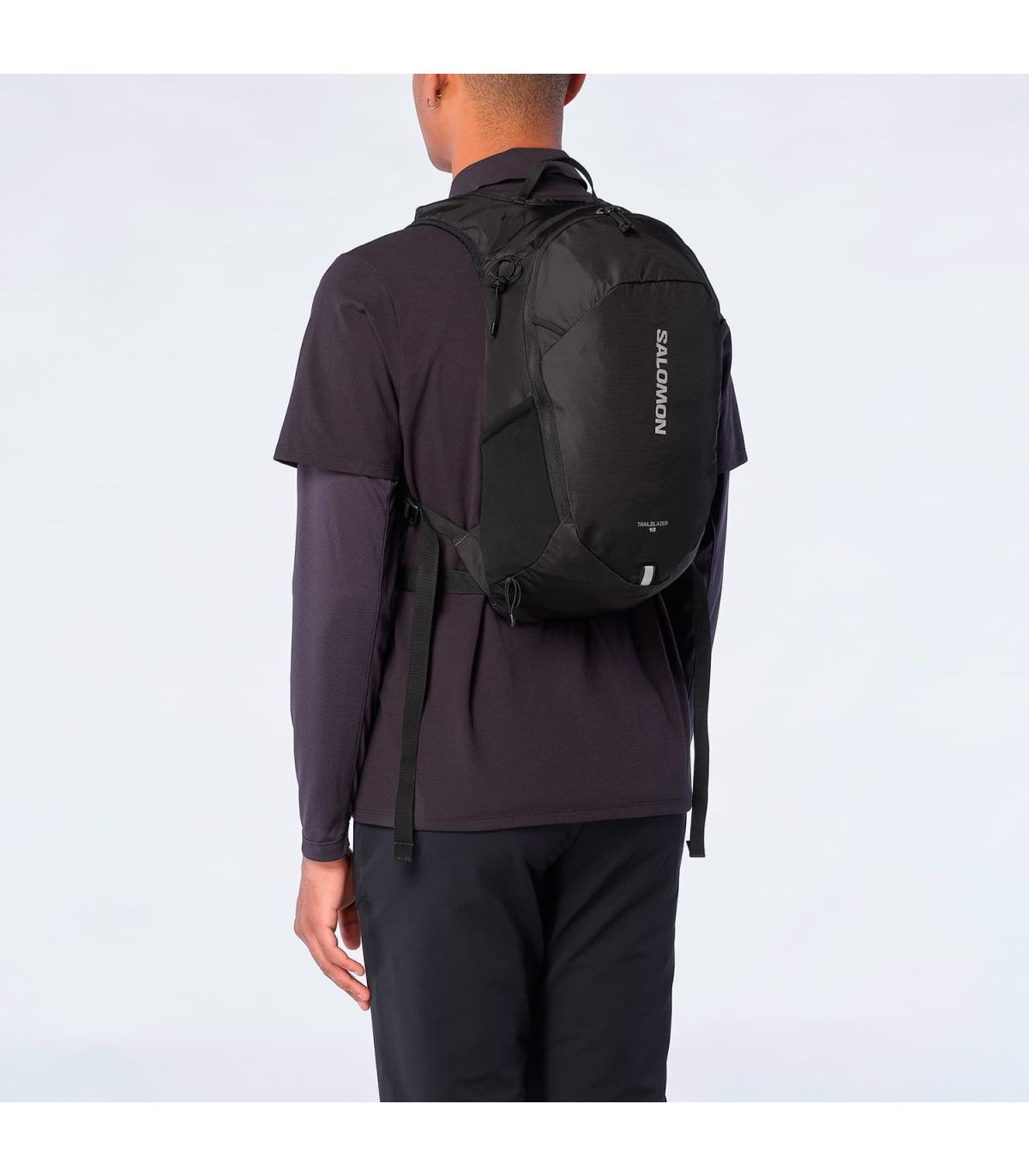 Salomon Mochila Trailblazer 10 Negro | broche pectoral